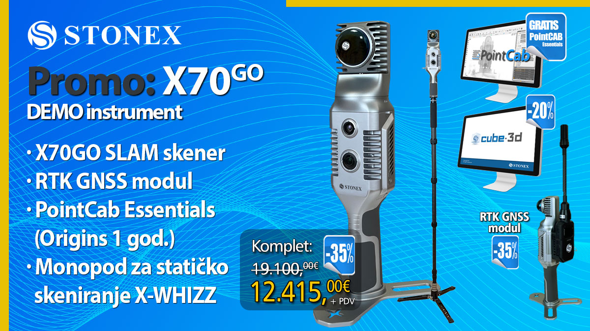 PROMO: STONEX X70GO SLAM 3D skener