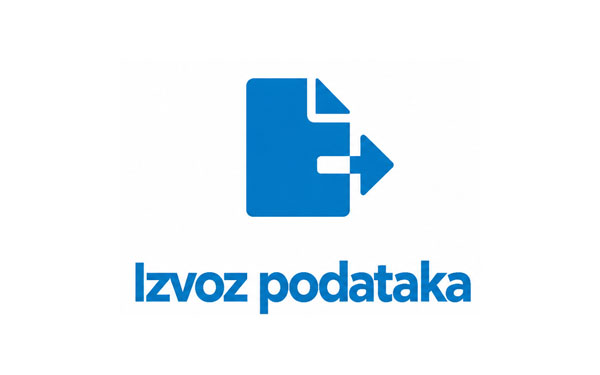 Podržani formati za izvoz