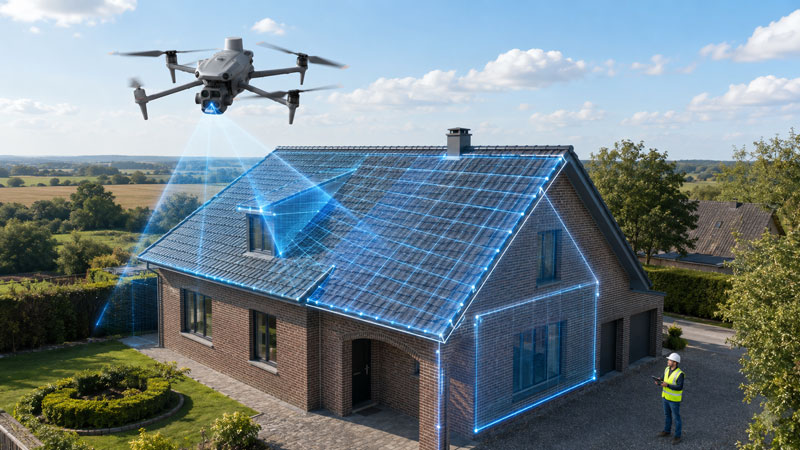 Dron inspicira krov objekta i teško dostupna mjesta