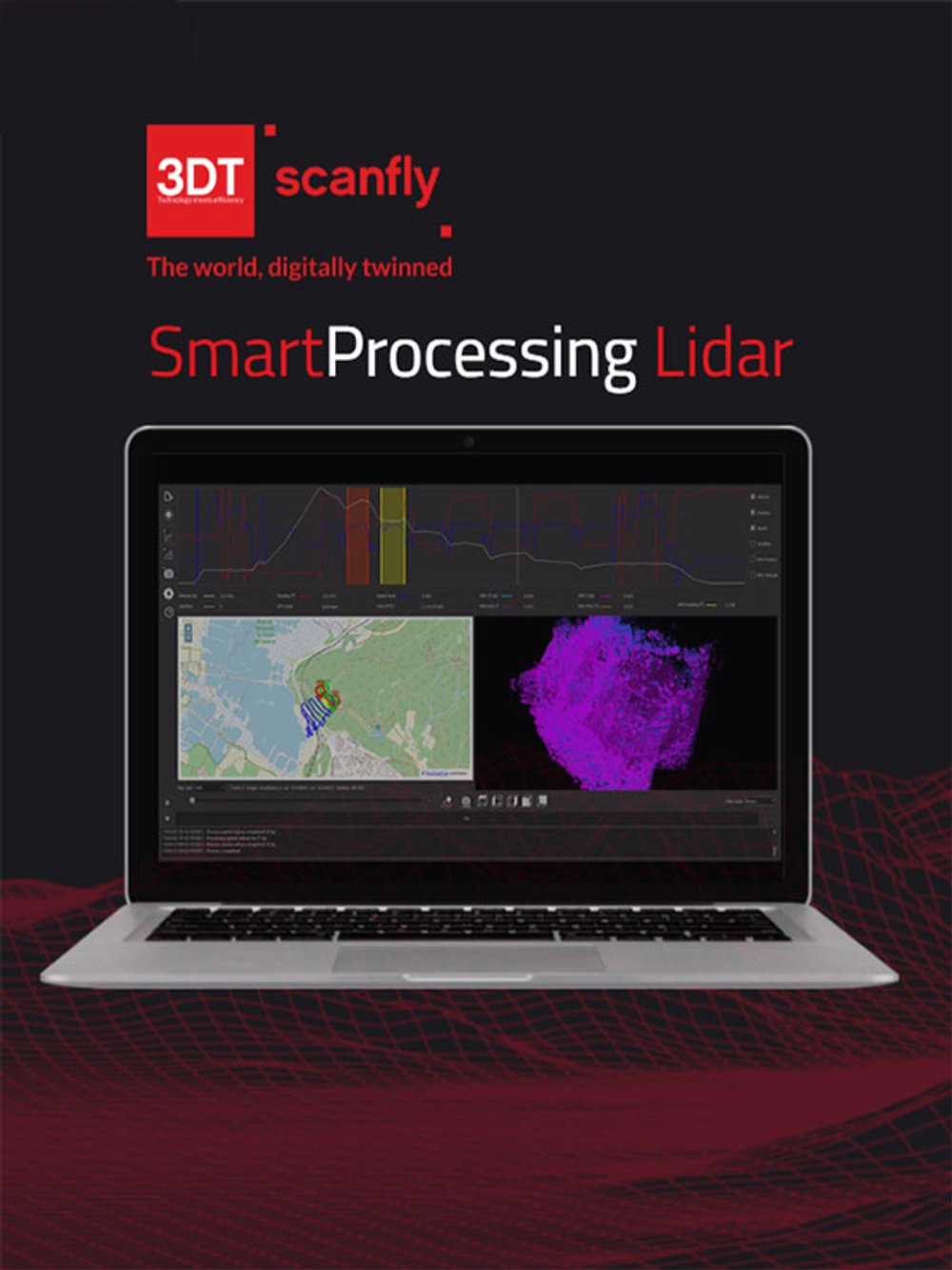 SmartProcessing Lidar softver — pregled oblaka točaka