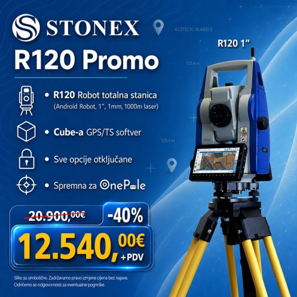 STONEX R120 robotska totalna stanica — Promo