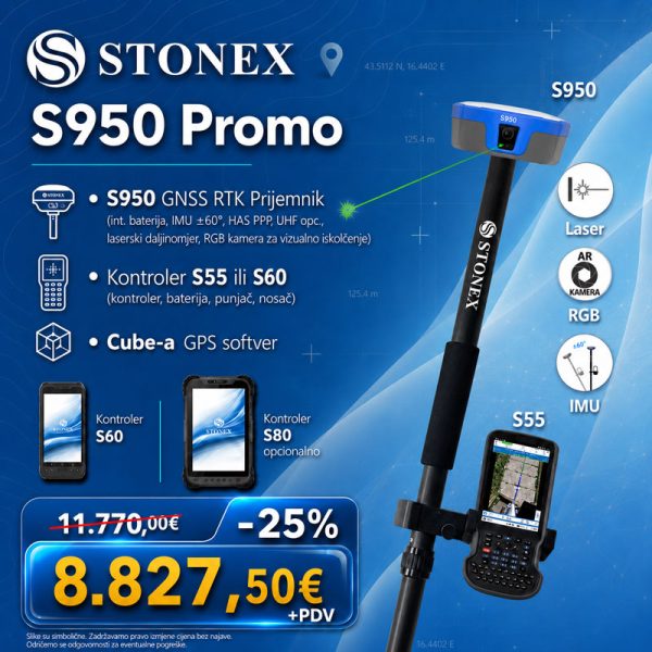 STONEX S950 RTK GNSS prijemnik — Promo