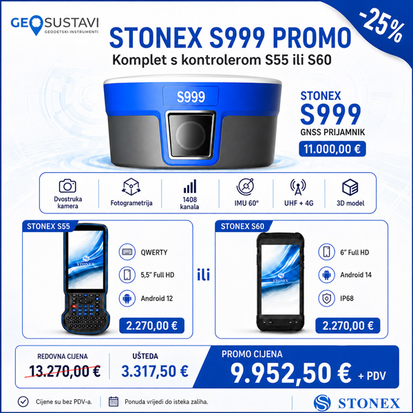 STONEX S999 RTK GNSS prijemnik — Promo