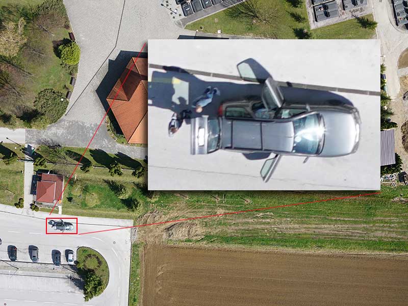 Visoka točnost snimaka: GSD do 0,25 cm/px